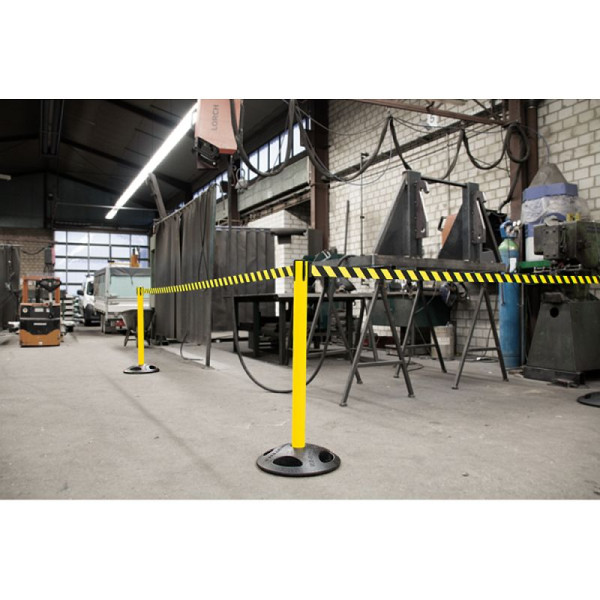 Stein HGS Personenleitsystem Komplett-Set 'P-Line Utility', schwarz/gelb diag., VE: 4 Stück, 71438.0004