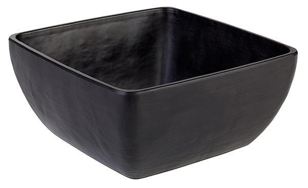 APS Schale -SLATE-, 19 x 19 cm, Höhe: 9 cm, Melamin, schwarz, Schieferlook, 1,5 Liter, 84244