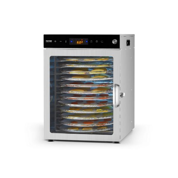 VEVOR Dörrgerät Dörrautomat 12 Tabletts Edelstahl 800W Getrocknete Früchte, SGHGJ800W12CKZAQ8V2