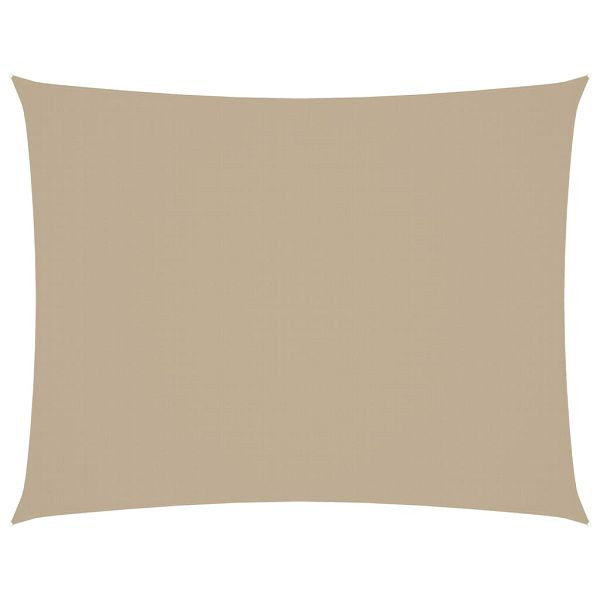 vidaXL Sonnensegel Oxford-Gewebe Rechteckig 6x7 m Beige, 135167