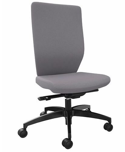 DENIOS Bürostuhl Stilo ES operator, Syncro-Quickshift-Technik, grau, 292417