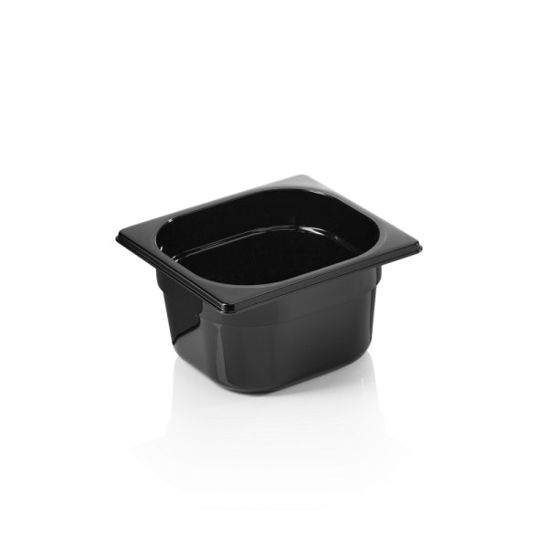WAS GN Behälter GN 96 BLACK 1/6-100 mm, schwarz, Polycarbonat, 9616100