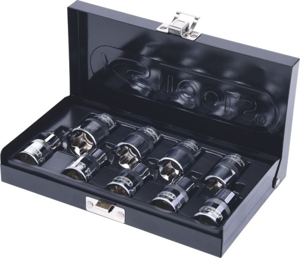 KS Tools 1/2" CHROMEplus Torx-E-Stecknuss-Satz, 9-teilig, 918.4410