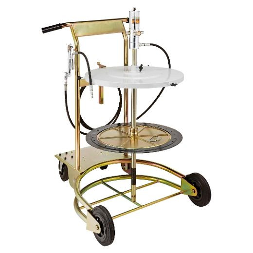 ELMAG DL-Fettabgabegerät fahrbar PREMIUM GREASE PUMP, STANDARD, DL-Fettpumpe PGP 600/220, Fettfolgeplatte 585 mm, 4m Schlauch, Fettpistole, 33162