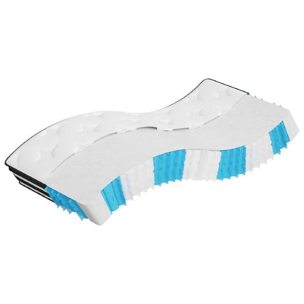 vidaXL Matratze Taschenfederkern Mittel 90x190 cm, 372913