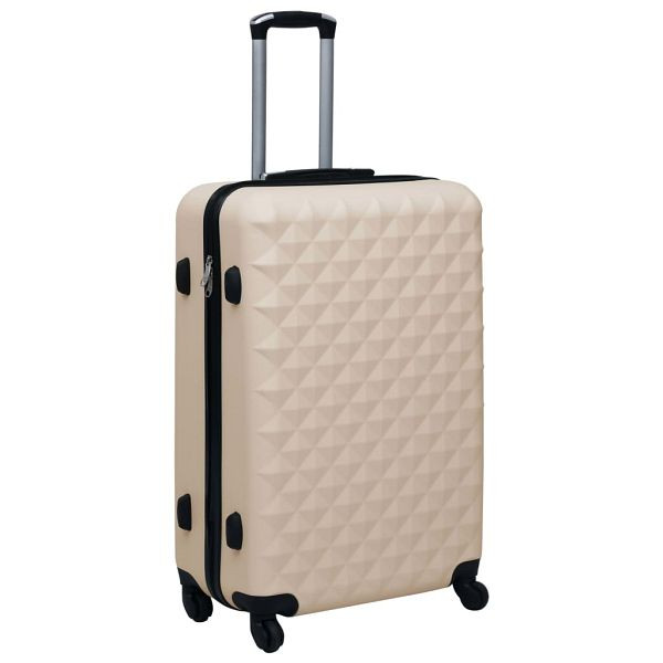 vidaXL Hartschalen-Trolley Golden ABS, 92426