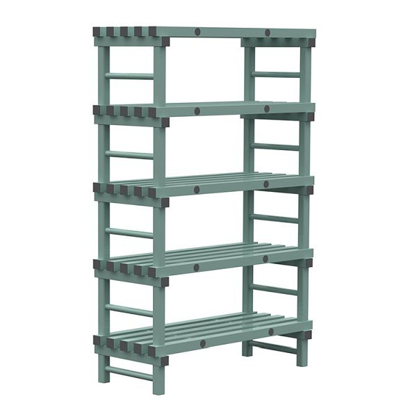 REA Euro-Regal 1200x500x1850mm, 5 Ständer mit 350mm Abstand, 308.181