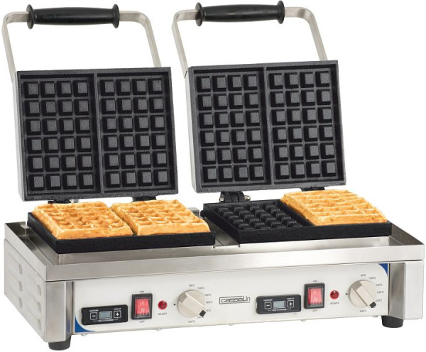 Casselin Waffeleisen 2-fach, Gehäuse aus Edelstahl, CG90D, 3611630006989