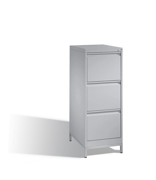 C+P Hängeregistraturschrank Acurado, H1045xB433xT590mm, Farbe: Weißaluminium, Griffleiste, 12423-311 S10080