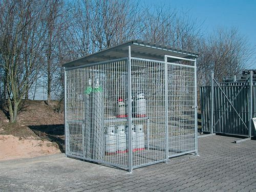 DENIOS Gasflaschenlagerbox 40/20 für 72 Flaschen, 157506
