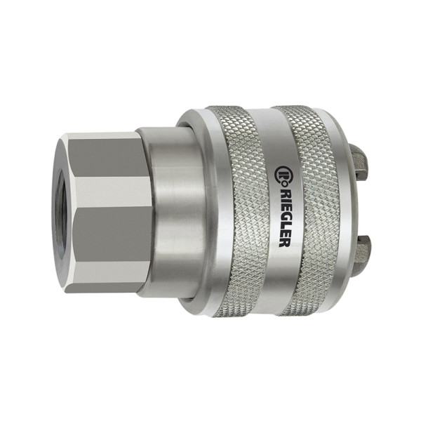 Riegler Dreh-Sicherheitskupplung NW 11, schwere Reihe, Stahl, G 3/8 IG, 141798