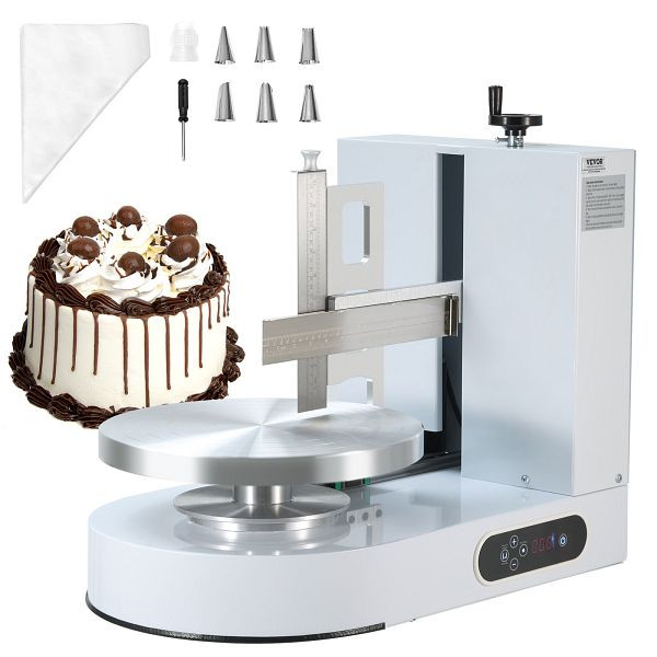 VEVOR Tortendekorationsmaschine Tortencreme-Verteilmaschine, 15,24-35,56cm Weiß, DGNYMMJ614IND9GFDV2