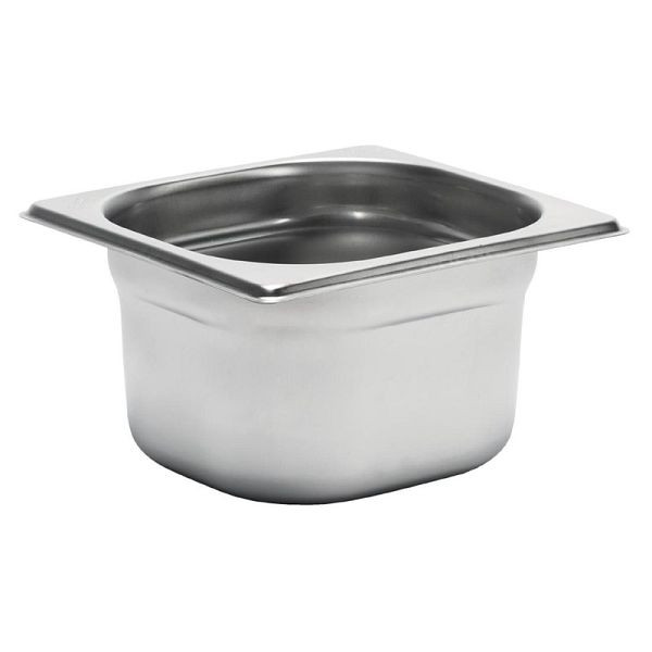 Gastro M Edelstahl GN-Behälter 10cm GN1/6, verstärkte Kanten, GR703