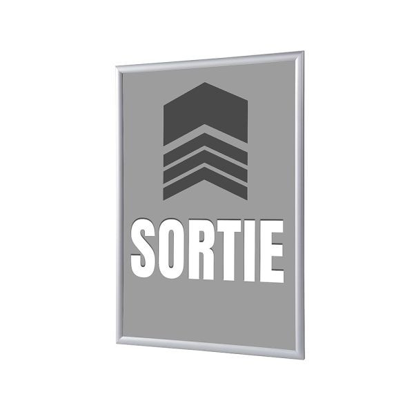 Showdown Displays Klapprahmen A1 Komplettset Ausgang Grau Französisch, KRA1G25LPPI590