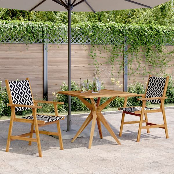 vidaXL 3-tlg. Garten-Essgruppe Massivholz Akazie, 3283574