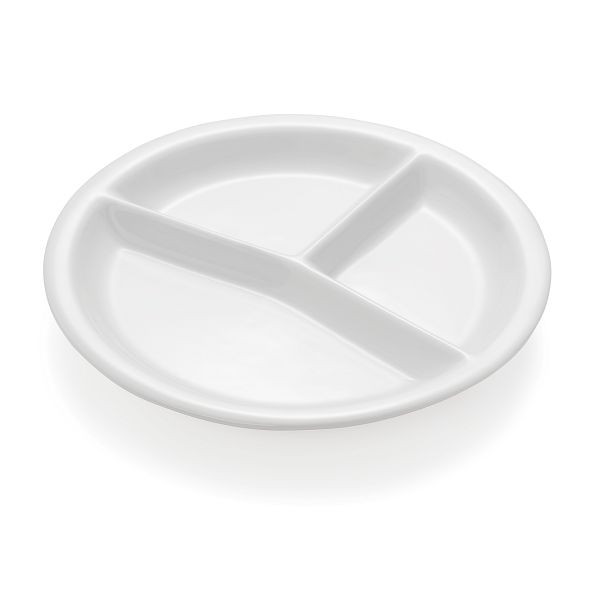 WAS Abteilteller Hamburg, 3-fach Unterteilung, Durchmesser 25,5, cm, Porzellan, VE: 3 Stück, 4875255