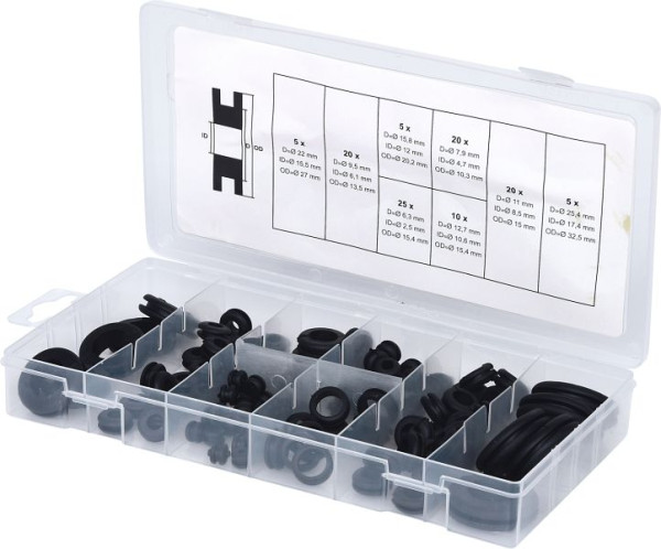 KS Tools Sortiment Gummi-Durchgangstüllen, 110-teilig, 970.0050