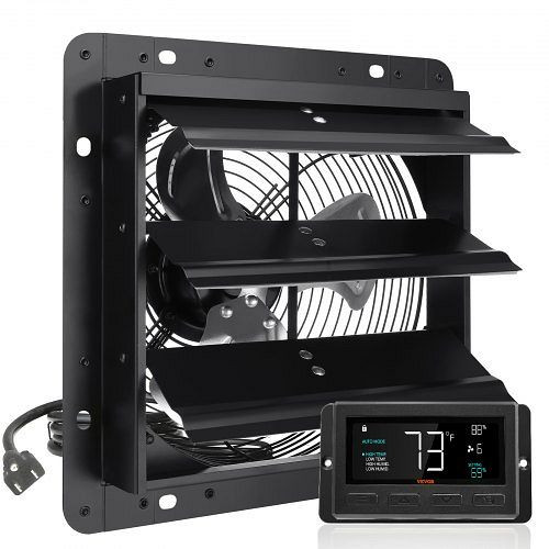 VEVOR Abluftventilator Wandlüfter Ventilator 254mm Fernbedienung Wandmontage EC, BYCSPQSDJEC10VE89V2