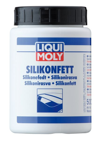 LIQUI MOLY Breitbandschmierstoff Silicone Grease, Dose Kunststoff, VE: 0,5 kg, 2851