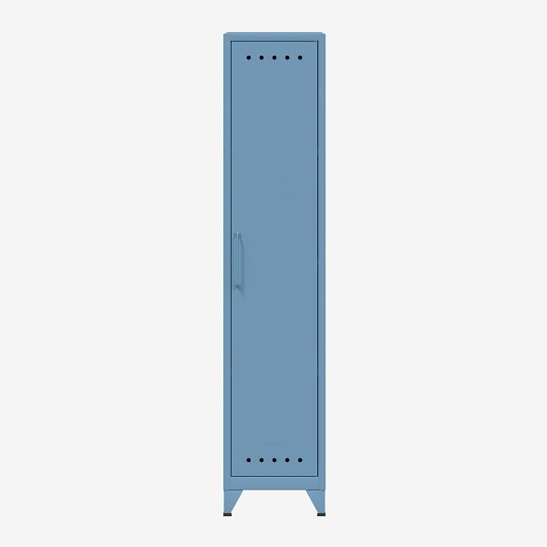Bisley Fern Locker Garderobenschrank mit drei festen Fachböden, blau (605), FERLOC3S605