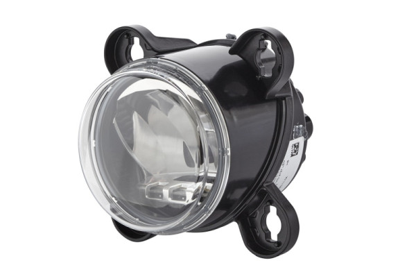 HELLA LED-Hauptscheinwerfer, 90mm Essential R80, 12/24V, rund, Einbau, ECE/E1 0007/SAE, Lichtscheibenfarbe: transparent, rechts/links, 1K0 015 050-121