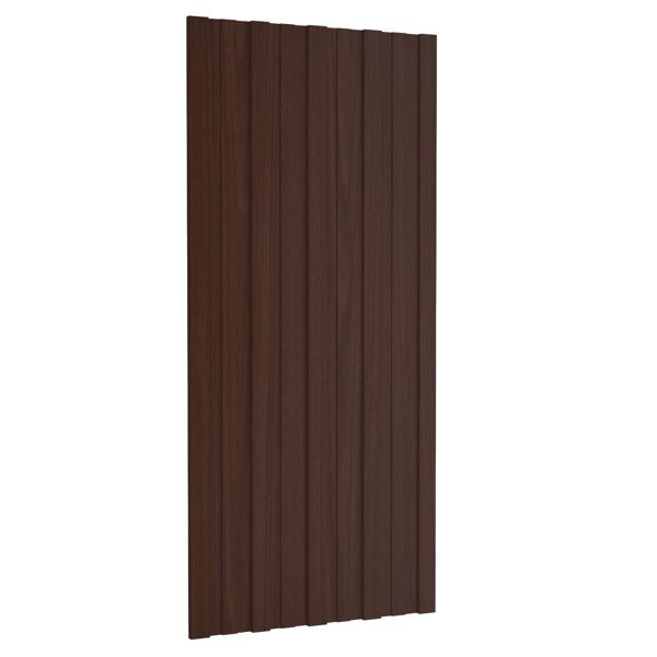 vidaXL Dachpaneel 36-teilig Braun 100 x 45 cm Verzinkter Stahl, 42047128