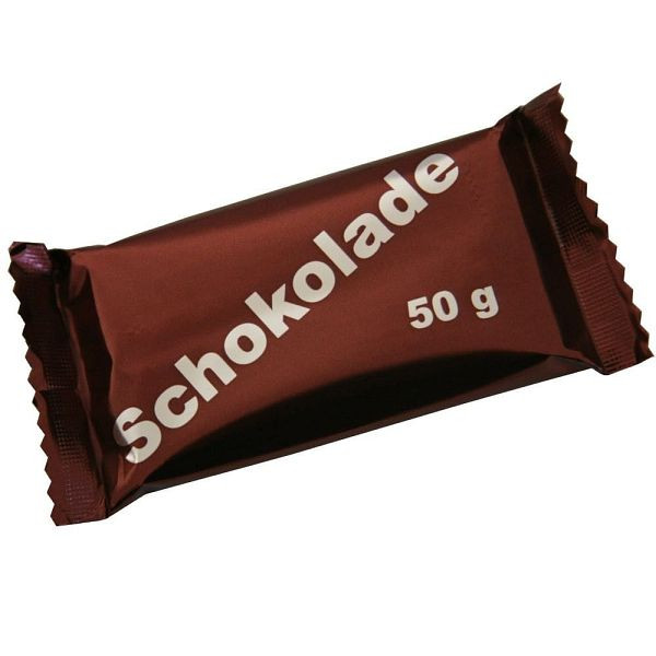 MBS Zivilschutz BW Schokolade 50 g Tafel, hergestellt in Deutschland, 100855