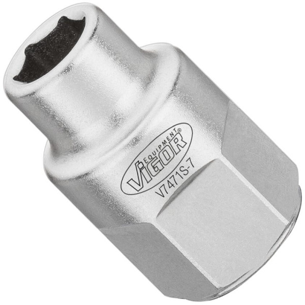 VIGOR Steckschlüssel, kurz, 7 mm, V7471S-7, 4047728074728