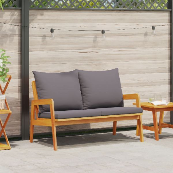 vidaXL Gartenbank mit Kissen 115x65x71 cm Massivholz Akazie, 4106461