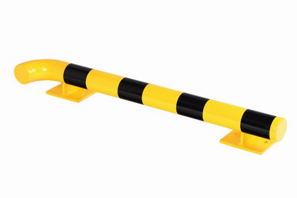 CRASH STOP Eckmodul für Wandschutz Ø76 links innen, L 1000 mm, beschichtet, 80-1000WLI-