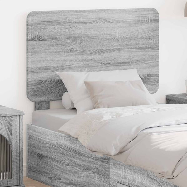 vidaXL Kopfteil Graues Sonoma Holzwerkstoff, 887941