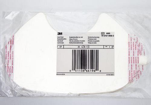 3M Visier-Schutzfolien für Vollmasken 6800 und 6900, VE: 25 Stück, 149235