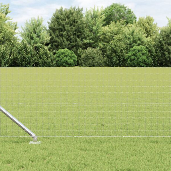 vidaXL Zaunpfosten mit Spitze 26 Stück Ø32 mm 100 cm Verzinkter Stahl, 3350205