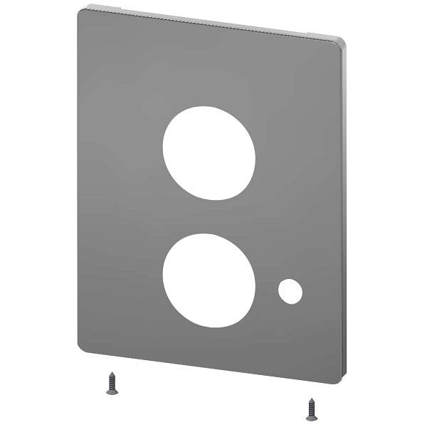 KWC Edelstahlabdeckplatte, F5, 190x245 mm, für automatische Brauserohrentleerung, mit Befestigungsschrauben, 2030050138