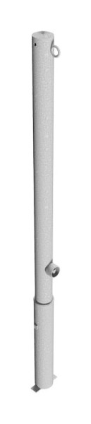 Schake Absperrpfosten Stahlrohr Ø 60 x 2,5 mm herausnehmbar mit Dreikantverschluss, feuerverzinkt, mit 1 Öse, 460F/1