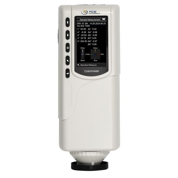 PCE Instruments Farbmessgerät, TFT-Farbdisplay, Lichtquelle D65, A, C, D50, F2, F6, F7, F8, F10, F11, F12, PCE-CSM 5