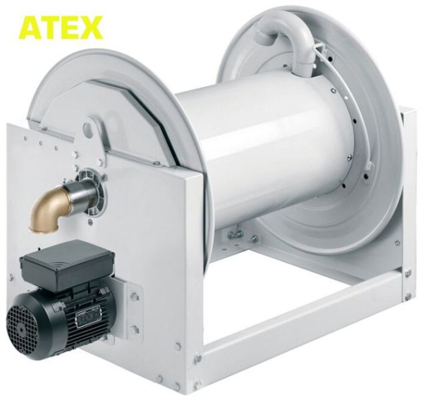 Ebinger Schlauchaufroller SM 700-230 ATEX, 45m - 63mm AD / 80m - 50mm AD, Edelstahl, 6.314.330.690