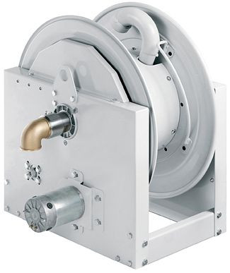 Ebinger Schlauchaufroller SM 700-24 - 24V, Elektromotor 24V DC + Zahnradübersetzung, Max. 25m - 63mm AD/ 80m - 35mm AD, bis 20 bar, 6.200.130.410