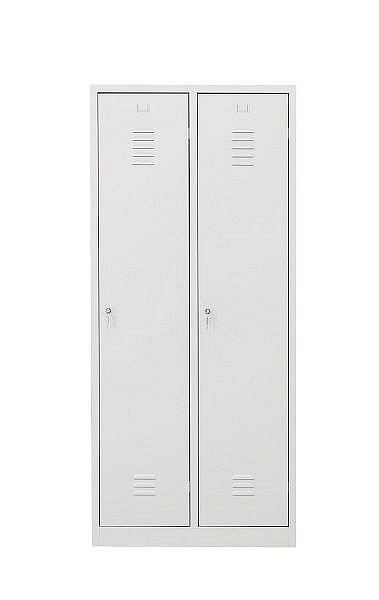 Mades Garderobenschrank 2-türig grau, SD1077320grA
