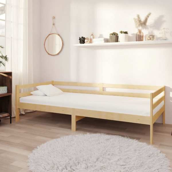 vidaXL Tagesbett mit Matratze 90x200 cm Kiefer Massivholz, 3083554