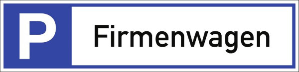 Moedel Parkplatzreservierer Firmenwagen, Aluminium, 460x110 mm, 108098