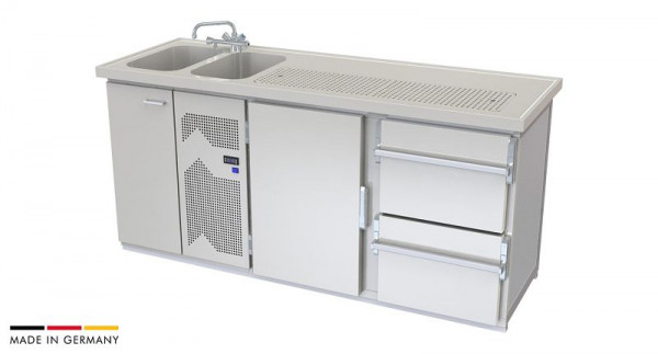 hefa Theke Ambio 20/2L-TZ, Abmaße: 950 x 2.000 x 650/700 mm, Ambio 20/2L-TZ