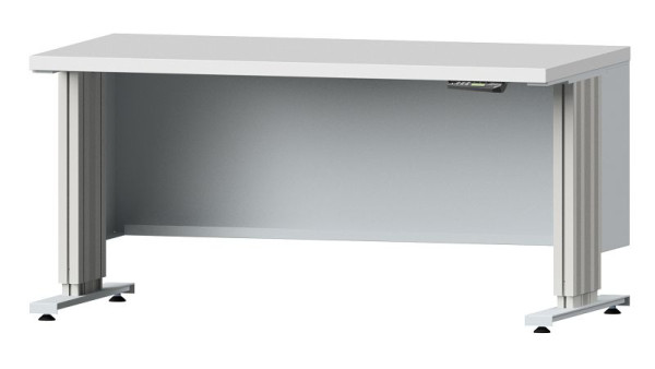 ANKE Werkbänke-Arbeitstisch LIFT, Modell 150, 1500 x 800 x 740-1140 mm, RAL 7035, KSP 40 mm, 405.201