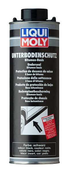 LIQUI MOLY Unterbodenschutz Bitumen schwarz, Dose Blech, VE: 1 Liter, 6112