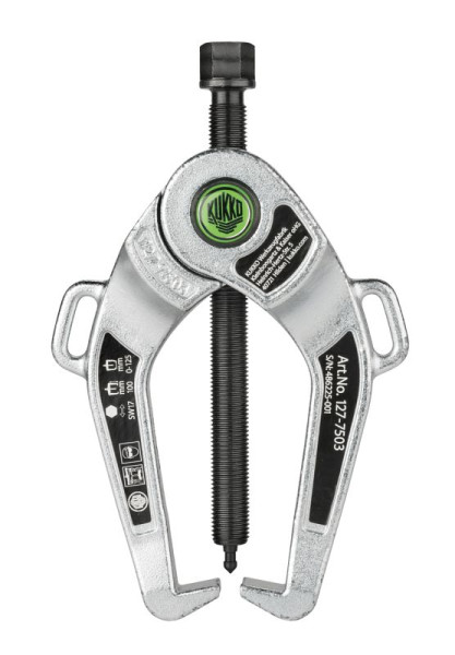 KUKKO Schwenkhakenabzieher mit Spannweite 0 mm - 125 mm, Spanntiefe 100 mm, 127-7503