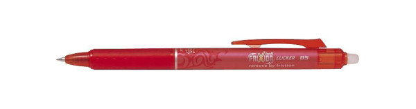 PILOT Tintenroller FriXion Clicker - 0,3 mm, rot, radierbar, BLRT-FR5-R