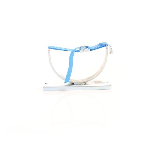 ELMAG Gasflaschenwandhalterung mit Spanngurt, für 1 Flasche Ø 230mm, passend für 20/40/50 Liter Flasche, 57192