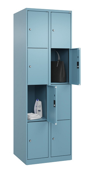 C+P Schließfachschrank Evolo PLUS, 8 Fächer, 1850x600x500mm, 0010/0010, 049000-204 S10021