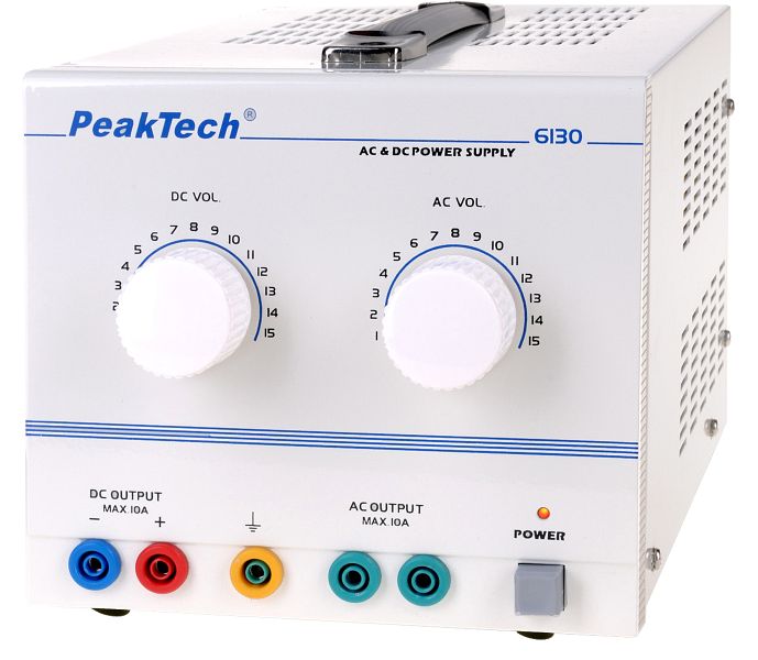 PeakTech 6220 Labornetzgerät - Regelbar 1,5V-15V / 2A, LED Anzeige