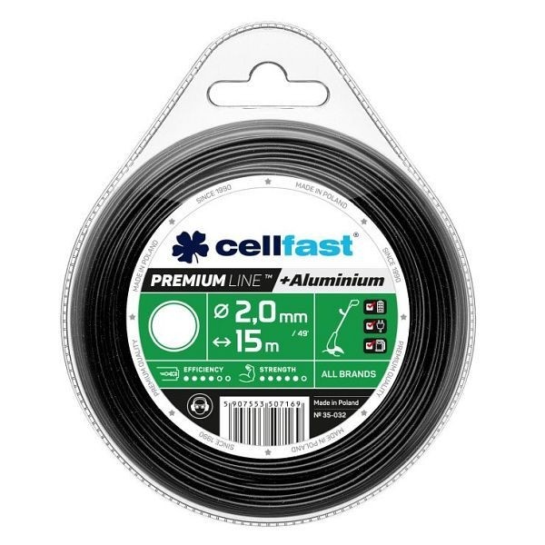 Cellfast Mähfäden Rund PREMIUM 3,0 mm x 80 m, VE: 5 Stück, 35-039